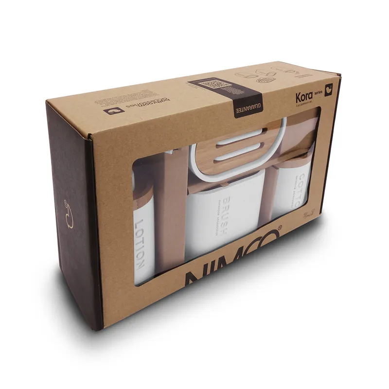 Populair Dávkovač, mýdlenka, dózy na kart. a tampóny Kora, bílá, Nimco, KO 24000SET-05