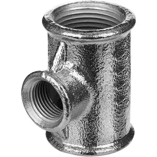 Pozinkovaný T-kus FFF 1/2" x 3/4" x 1/2", redukovaný, typ 130 Speciale Aanbieding