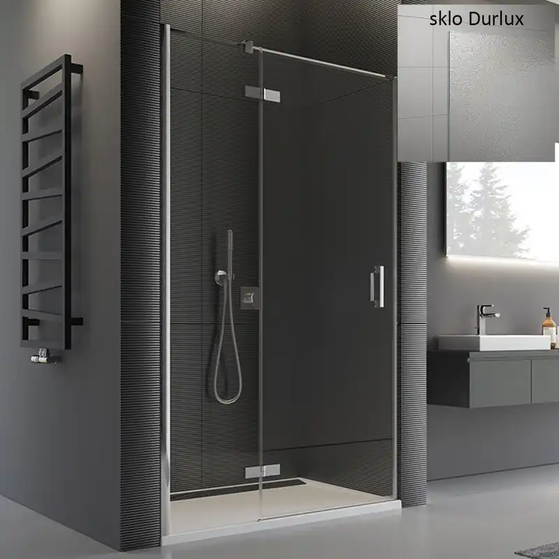 Bestel Nu Sprchové dveře PUR PU13P L 900 mm, sklo Durlux, profil chrom, levé, SanSwiss PU13PG0901022
