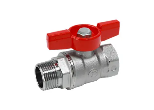 Kohout kulový R254D MF 1", přímý, motýl, voda, Giacomini R254X005 Hoge Kwaliteit