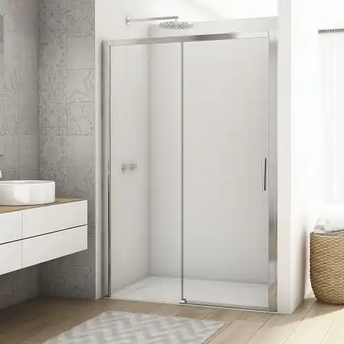 Časově Omezené Sprchové dveře DIVERA D22S2B 1200 mm, sklo čiré, profil aluchrom, SanSwiss D22S2B1205007