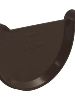 Čelo okapového žlabu RG 150 mm, hnědá, plast, Marley 075761 Akce