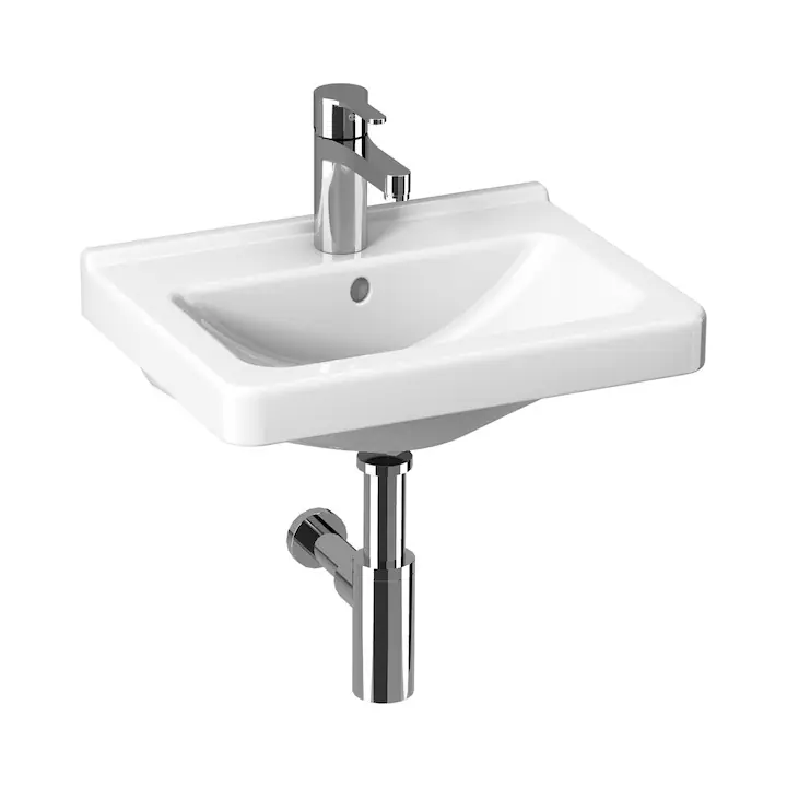 Umývátko Cubito 45x34 cm, s otvorem bílé, bílé, na stěnu, s přepadem, JIKA, H8114220001041 Aanbieding