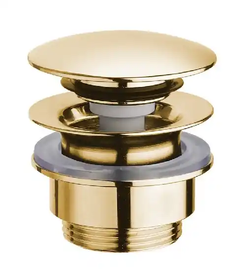 Merkproduct Umyvadlová výpusť 5/4", tichý click-clack, zlatá, Sapho UD425S52