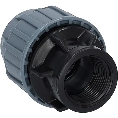 Plastová svěrná přechodka PP-S d 25 x 3/4", s vnitřním závitem Koopje