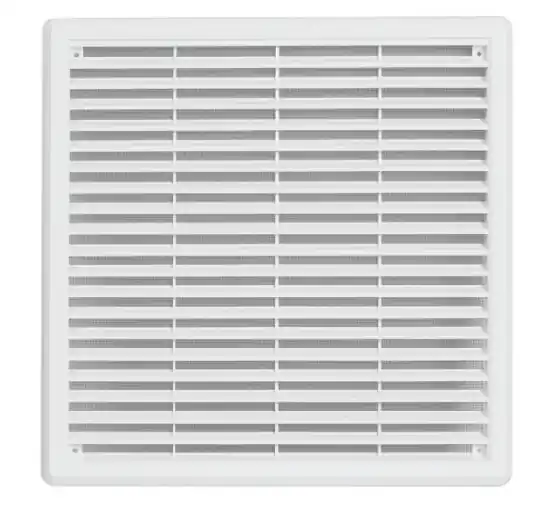 Větrací mřížka 300 x 300 mm, se síťovinou a krytem, bílá, HACO 0301 Weekendaanbieding