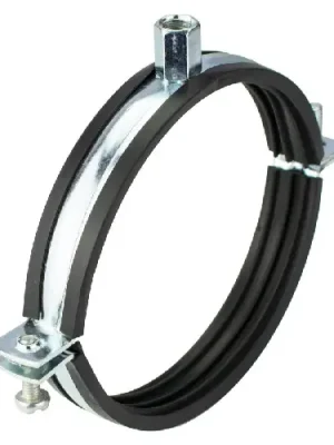 Blesková Nabídka Dvoušroubová objímka MASIV 244 - 254 mm, M12 / M16 / 1/2", s tlumící vložkou, pozinkovaná