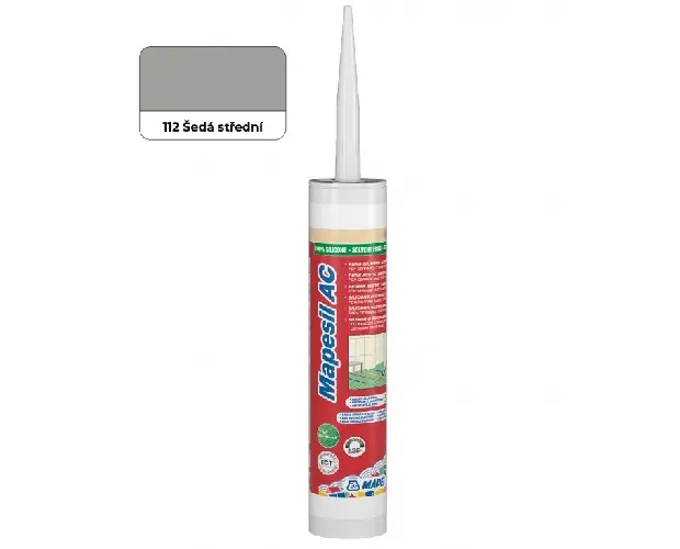 Silikon sanitární MAPESIL AC, šedá střední, 310 ml, Mapei 4811242IT Koop Online