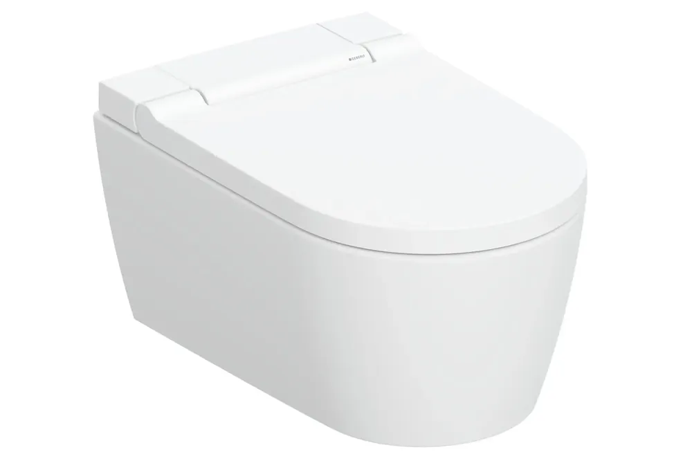 Závěsné WC AquaClean Sela, bílá/ bílá mat, se sedátkem, sprchovací, Geberit 146.220.11.1 Bestel Nu