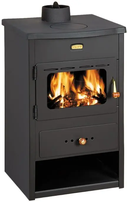 PRITY K1 W8 krbová kamna 13,7kW, s výměníkem, černá Seizoensaanbieding