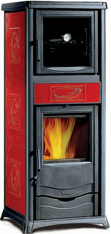 Flitsaanbieding NORDICA ROSSELLA PLUS FORNO EVO krbová kamna 9,1kW, s troubou, bordó