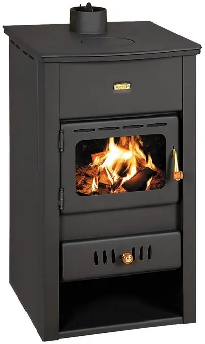 Bestseller PRITY K2 CP W10 krbová kamna 13,3kW, s výměníkem, černá