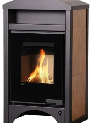 HS FLAMINGO AQUAFLAM VARIO BARMA krbová kamna 11/7kW, s výměníkem, manuální regulace, ořech Actieprijs