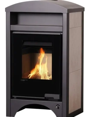 Ověřený HS FLAMINGO AQUAFLAM VARIO BARMA krbová kamna 11/5kW, s výměníkem, manuální regulace, bělený dub