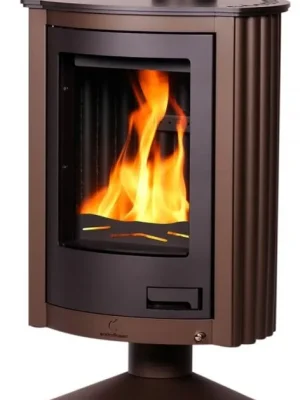 HS FLAMINGO MASTERFLAMME PICCOLO II krbová kamna 7kW, sametově hnědá Laatste Versie