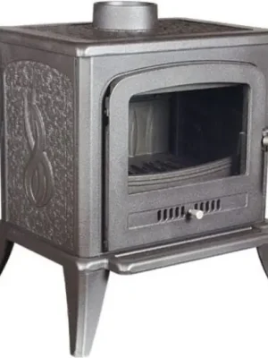 Levný KRATKI KOZA K7 krbová kamna 5kW, s automatickou regulací, černá