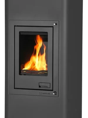 Bezpečná Platba HS FLAMINGO AQUAFLAM 7 krbová kamna 7kW, s výměníkem, automatická regulace, černá
