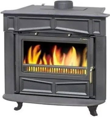 Goedkoop PLAMEN GLAS FRANKLIN krbová kamna 11kW, černá