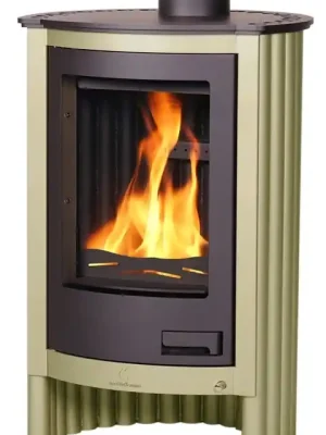 HS FLAMINGO MASTERFLAMME PICCOLO I krbová kamna 7kW, olivová Laatste Versie