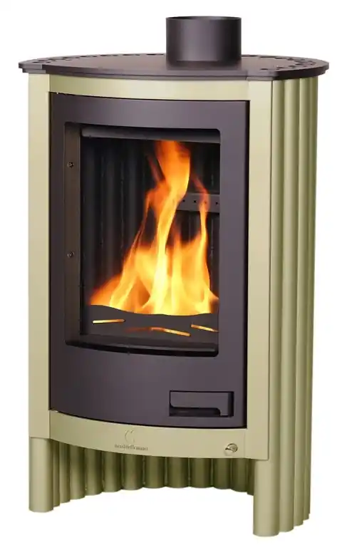 HS FLAMINGO MASTERFLAMME PICCOLO I krbová kamna 7kW, olivová Laatste Versie