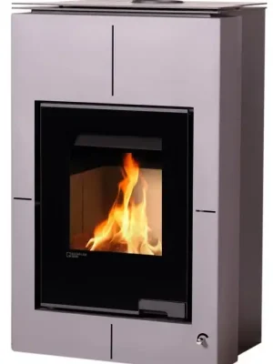 HS FLAMINGO AQUAFLAM VARIO SAPORO krbová kamna 11/7kW, s výměníkem, manuální regulace, šedá Speciale Akce