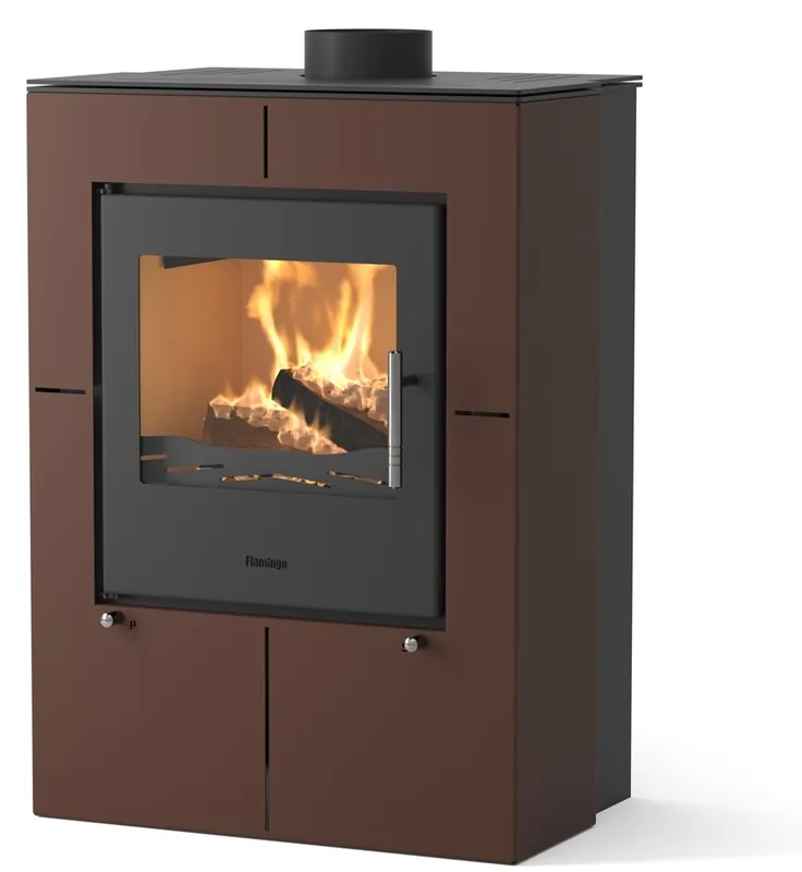 HS FLAMINGO EVENES krbová kamna 3-12kW, sametově hnědá Horká Nabídka