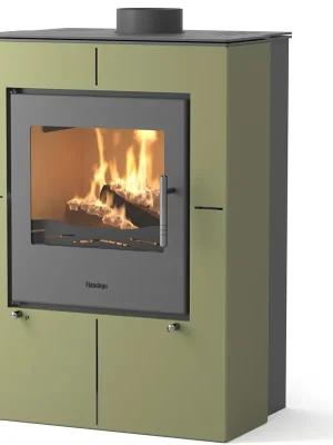 Výprodej HS FLAMINGO EVENES krbová kamna 3-12kW, olivová
