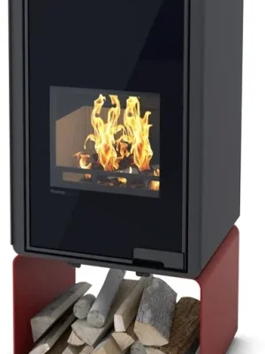 HS FLAMINGO DELUXE PENTAI krbová kamna 3-11kW, červená Seizoensaanbieding