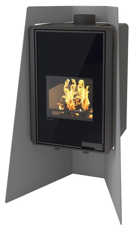Uitverkoop HS FLAMINGO DELUXE ISLAND krbová kamna 3-11kW, šedá