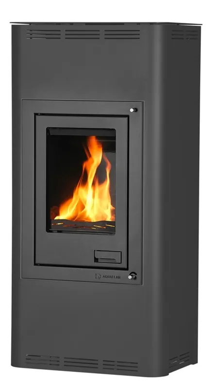 Speciale Akce HS FLAMINGO AQUAFLAM 12 krbová kamna 12kW, s výměníkem, manuální regulace, černá