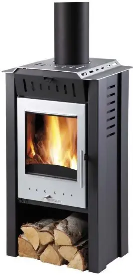 HAAS+SOHN HARTOLA krbová kamna 2-6,3kW, antracit/stříbrná Gratis Retour