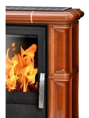 ABX BAVARIA EXKLUSIVE kachlová kamna 3,5-9kW, rovný sokl, kaštan Finale Výprodej