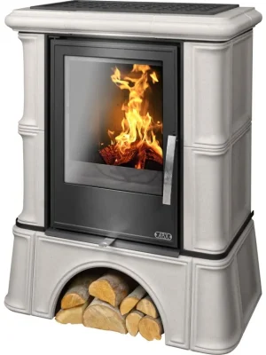 ABX BAVARIA K I kachlová kamna 5-12,4kW, s výměníkem, ahornweiss Sleva
