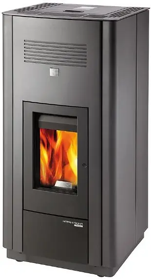 Finale Uitverkoop HAAS+SOHN HSP 6 peletová kamna 10 kW, s výměníkem a WLAN modulem, antracit