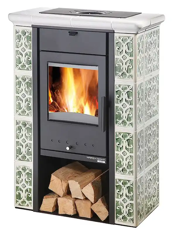 Nieuw HAAS+SOHN ČIČMANY kachlová kamna 2,0-6,3kW, slonová kost/olivová