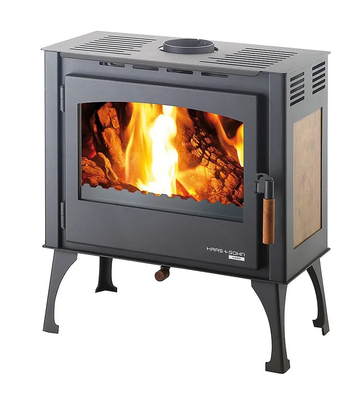 Veilige Betaling HAAS+SOHN FORESTA krbová kamna 2,7-8,1 kW, černá/dekor dřevo