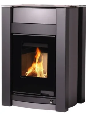 HS FLAMINGO AQUAFLAM VARIO KALMAR krbová kamna 11/7kW, s výměníkem, manuální regulace, šedá Gecertificeerd