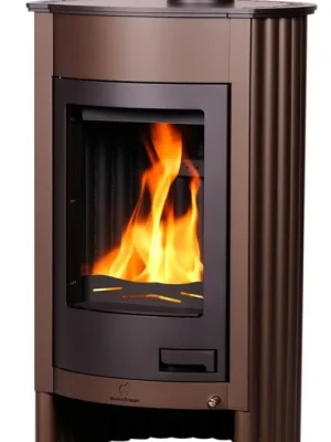 HS FLAMINGO MASTERFLAMME MEDIE I krbová kamna 12kW, sametově hnědá Koop Online
