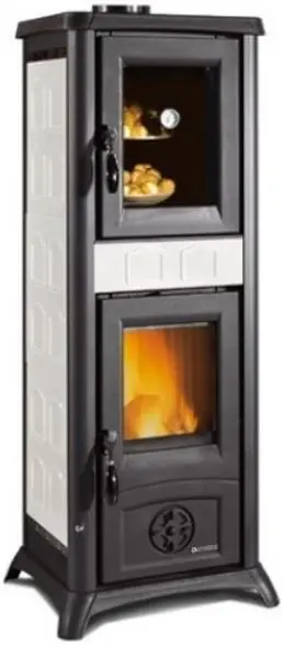 NORDICA GEMMA FORNO ELEGANCE krbová kamna 3-10kW, s troubou, bílá Super Cena