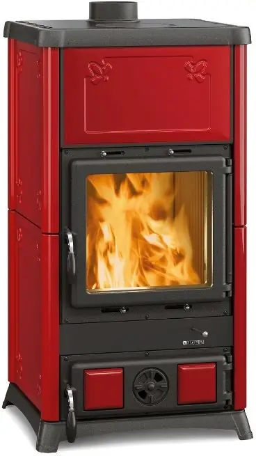 NORDICA FEDORA kachlová kamna 4-12kW, bordó Meest Verkocht