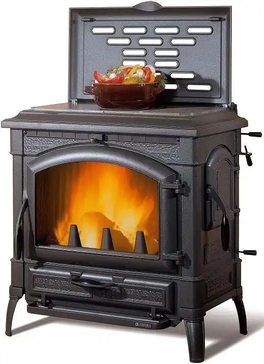 Koupit Online NORDICA ISOTTA CON CERCHI EVO krbová kamna 5-18kW, černá