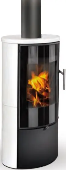 ROMOTOP LAREDO 01 krbová kamna 2-6,5kW, bílá lesklá/černá Dokud Zásoby Vydrží