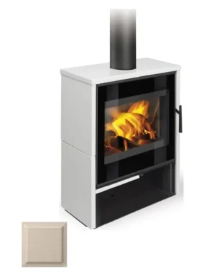 ROMOTOP ALEDO 01 krbová kamna 6kW, černá/slonová kost Denní Nabídka