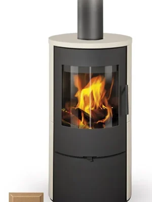 Sleva ROMOTOP EVORA 01 krbová kamna 2,0-6,5kW, smetanová s pigmentem