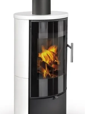 ROMOTOP LAREDO 01 krbová kamna 2-6,5kW, matná bílá/černá Nejlepší Cena