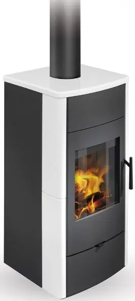 Bezpečná Platba ROMOTOP ESPERA 01 krbová kamna 5-13kW, s výměníkem, lesklá bílá