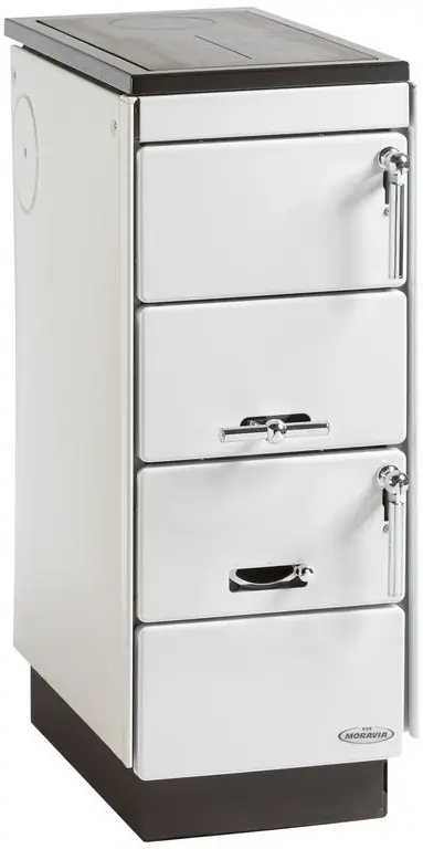 Direct Beschikbaar KVS MORAVIA VSP 9101 sporák na tuhá paliva 6,8kW, bílá/chrom