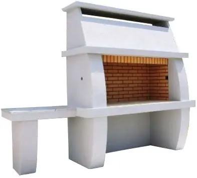 Direct Verzonden KRETZ AMAZONIT S zahradní krb 3205x915x2427 mm, se stolem, bílá
