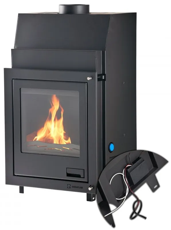 Ihned K Objednání HS FLAMINGO AQUAFLAM 17 krbová vložka 17kW, s výměníkem, základní regulace, černá