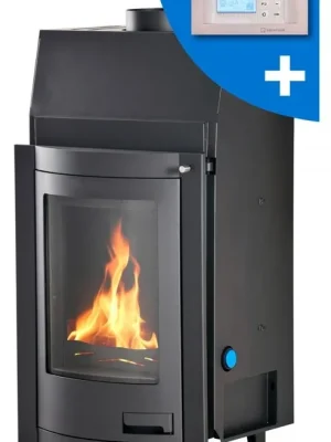 Hoge Kwaliteit HS FLAMINGO AQUAFLAM PANORAMA 12 krbová vložka 12kW, s výměníkem, automatická regulace, černá